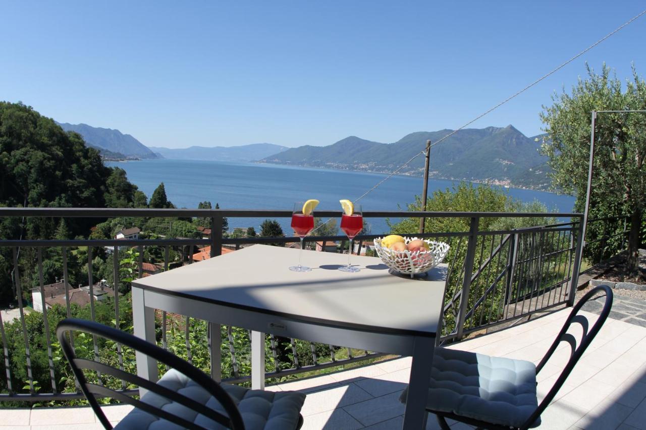 Casa Colmegna Mit Traumhaften See- Und Bergblick Луино Экстерьер фото